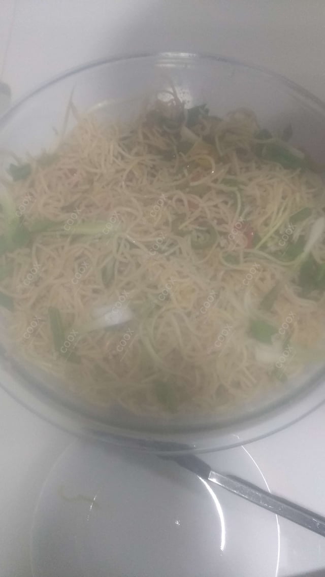 Delicious Veg Hakka Noodles prepared by COOX