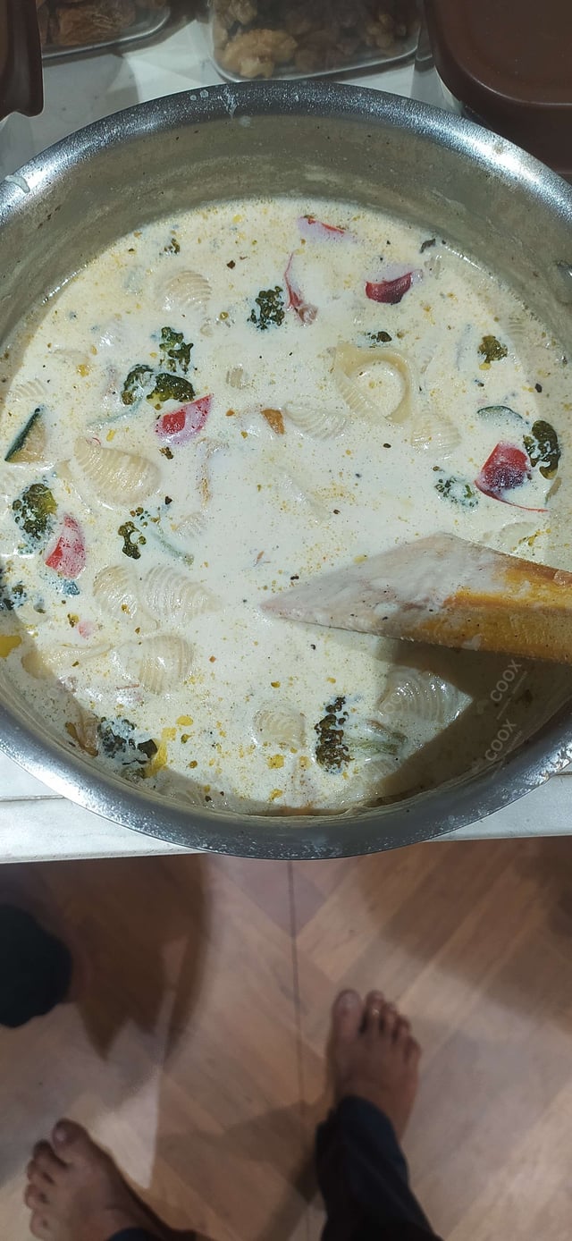 Delicious Pasta in White Sauce prepared by COOX