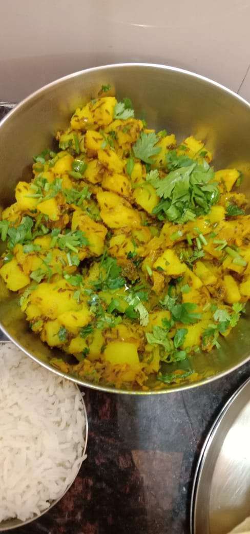 Delicious Jeera Aloo prepared by COOX