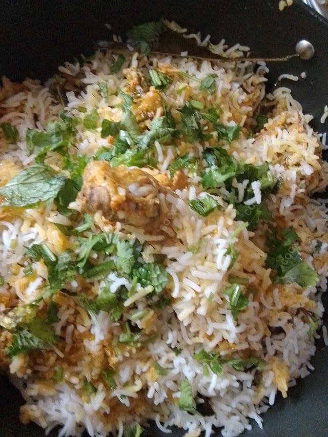 Delicious Chicken Biryani prepared by COOX