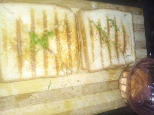 Delicious Veg Grilled Sandwiches prepared by COOX