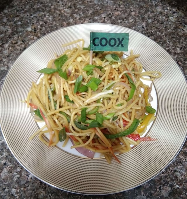 Delicious Veg Hakka Noodles prepared by COOX