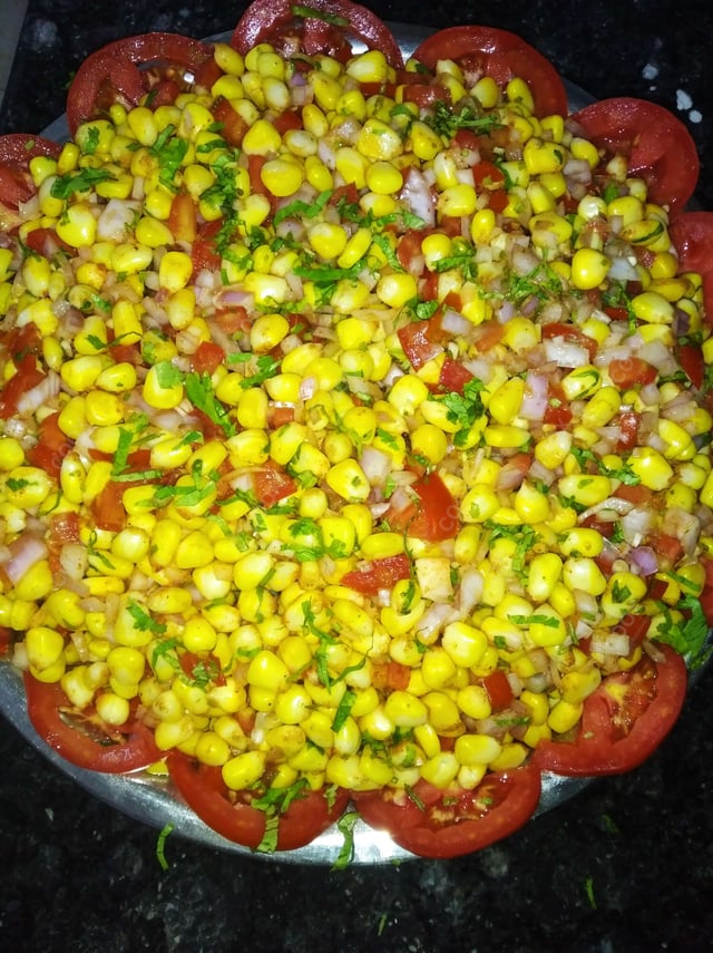 Delicious Corn Chaat prepared by COOX