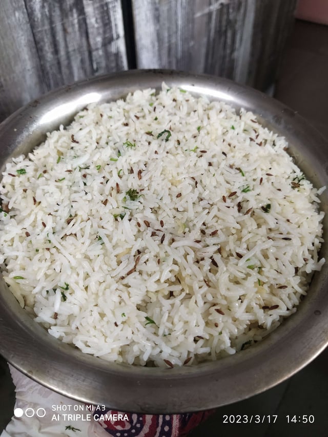 Delicious Jeera Rice prepared by COOX