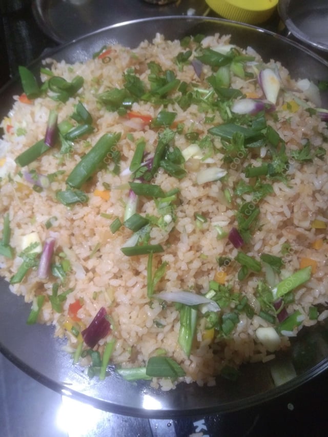 Delicious Veg Fried Rice prepared by COOX