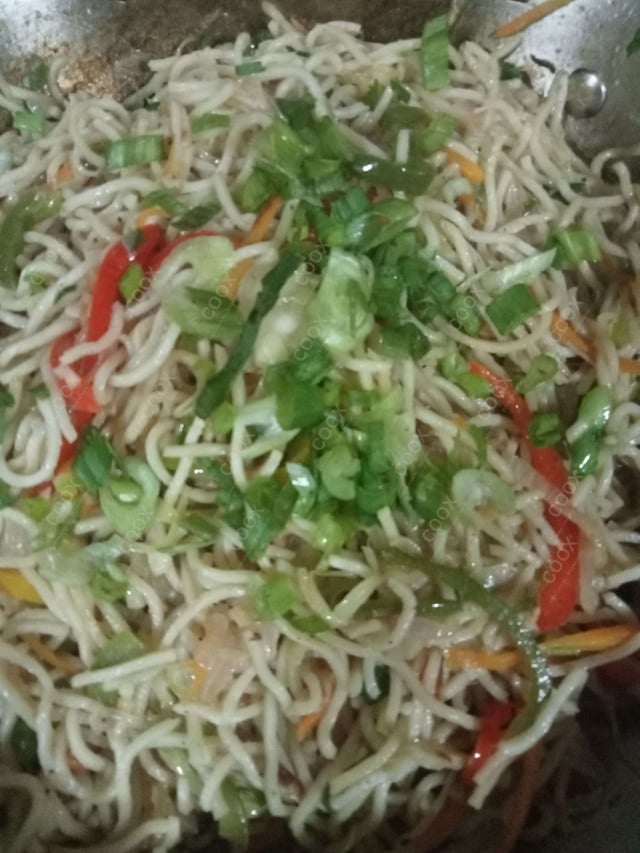 Delicious Veg Hakka Noodles prepared by COOX