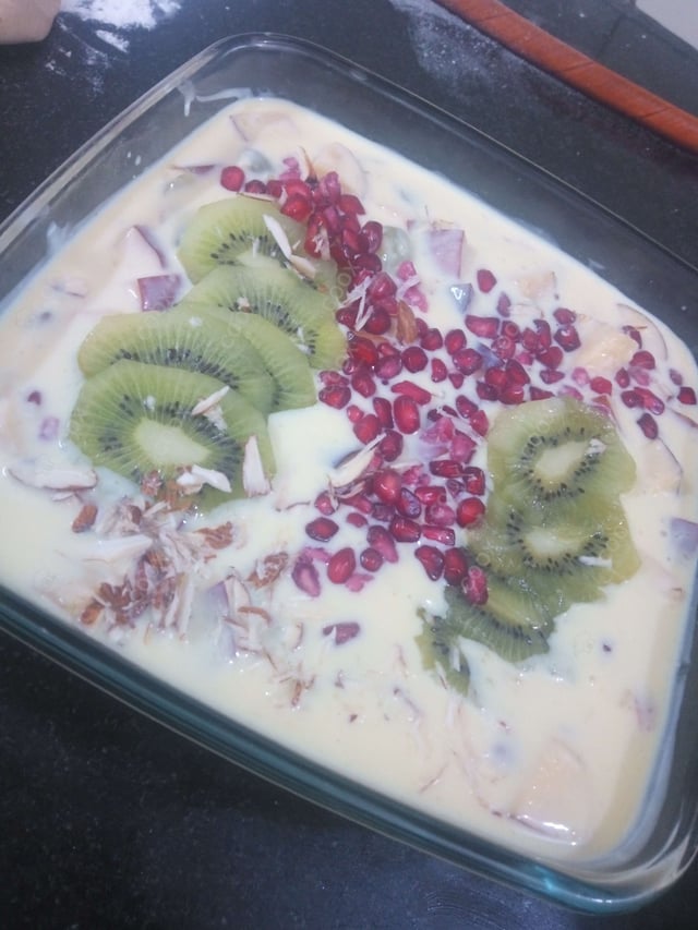 Delicious Fruit Custard prepared by COOX