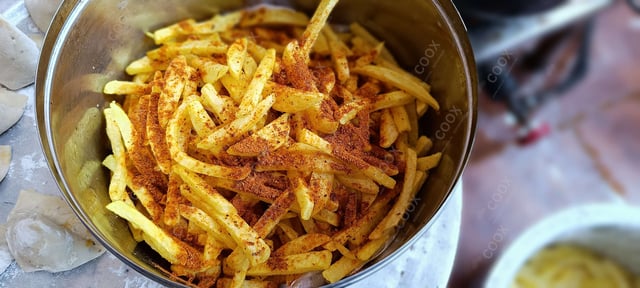 Delicious Peri Peri Fries prepared by COOX