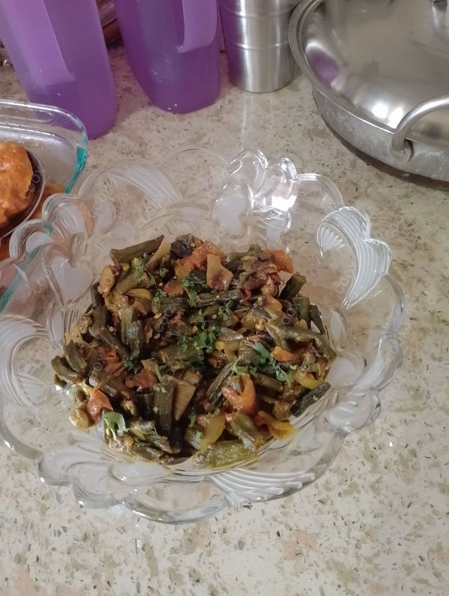 Delicious Bhindi do Pyaza prepared by COOX