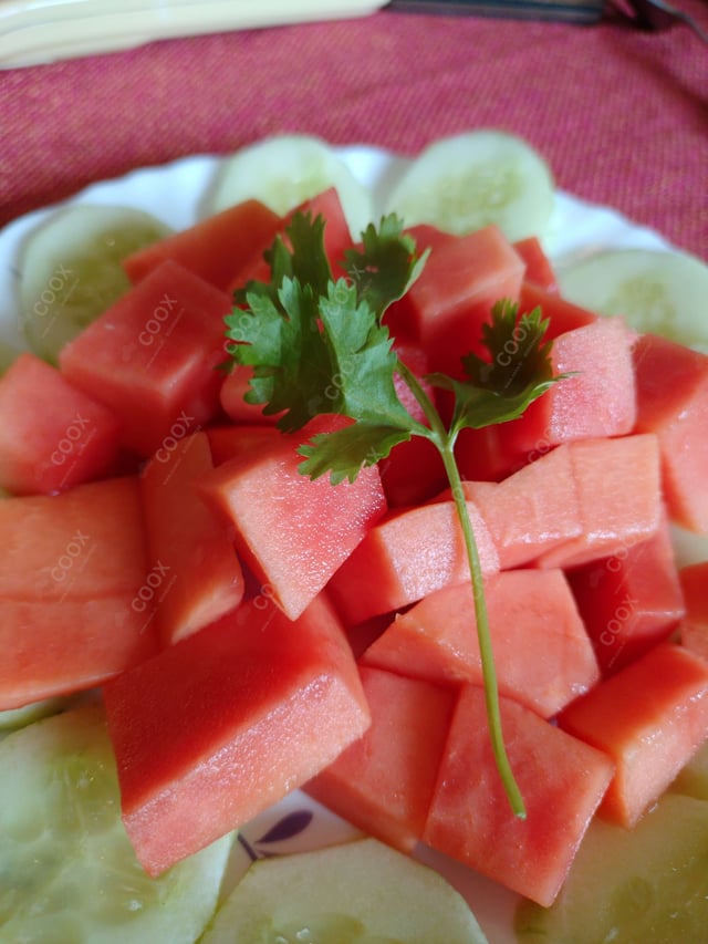 Delicious Salad, Papad prepared by COOX