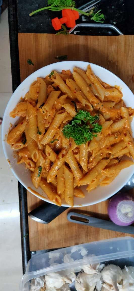 Delicious Pasta in Pink Sauce prepared by COOX