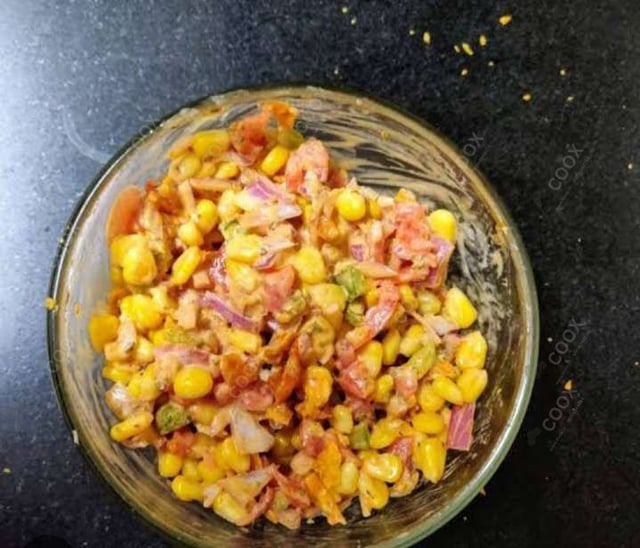 Delicious Corn Chaat prepared by COOX