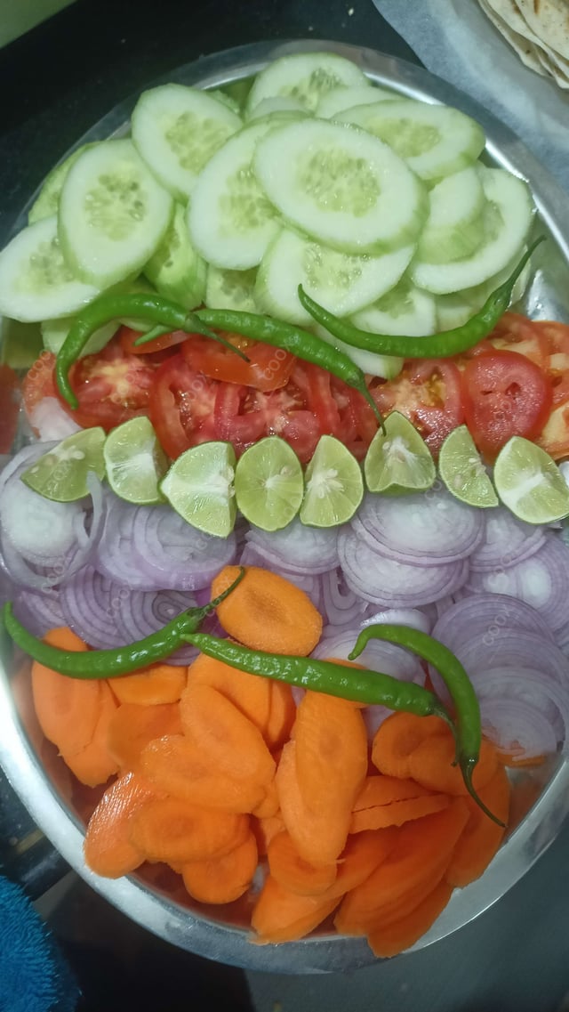 Delicious Salad, Papad prepared by COOX