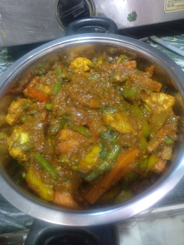 Delicious Veg Jalfrezi prepared by COOX