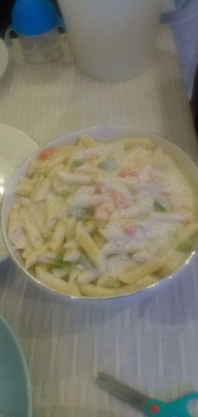 Delicious Pasta in White Sauce prepared by COOX