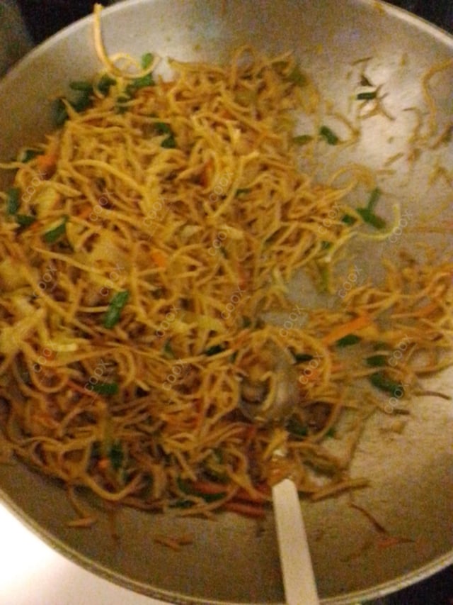 Delicious Veg Hakka Noodles prepared by COOX