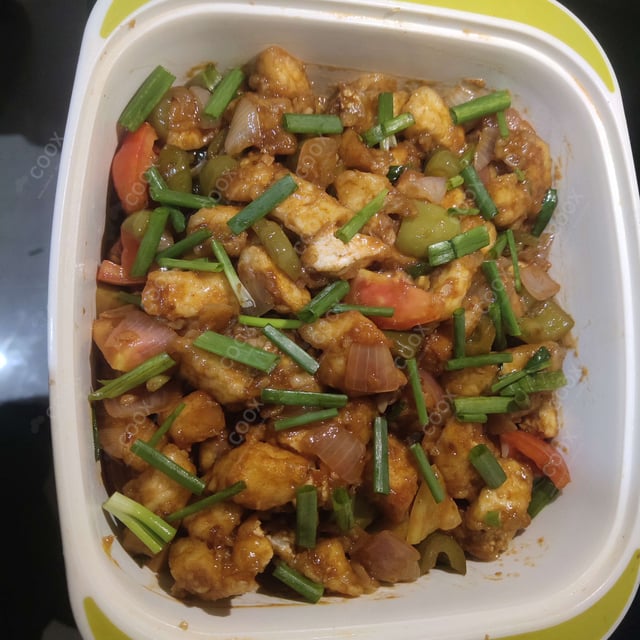 Delicious Chilly Paneer (Dry) prepared by COOX