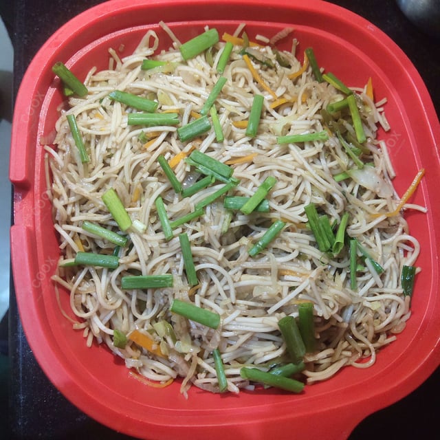 Delicious Veg Hakka Noodles prepared by COOX