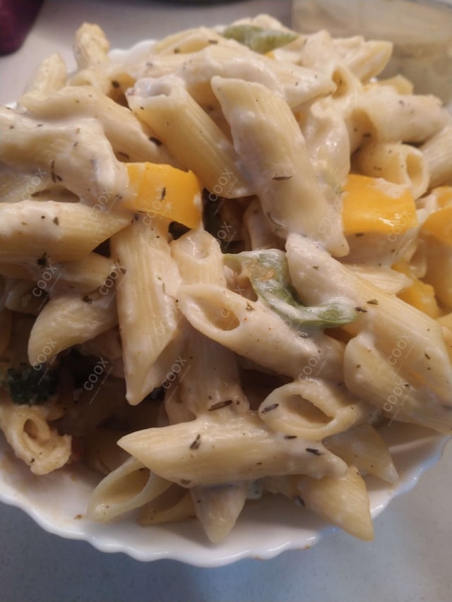 Delicious Pasta in White Sauce prepared by COOX