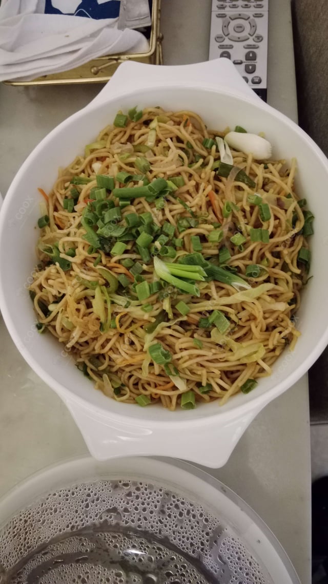 Delicious Veg Hakka Noodles prepared by COOX