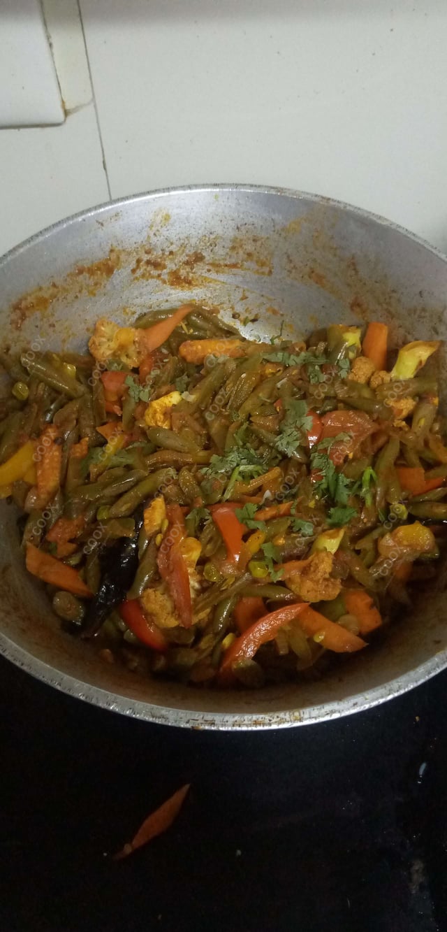 Delicious Veg Jalfrezi prepared by COOX