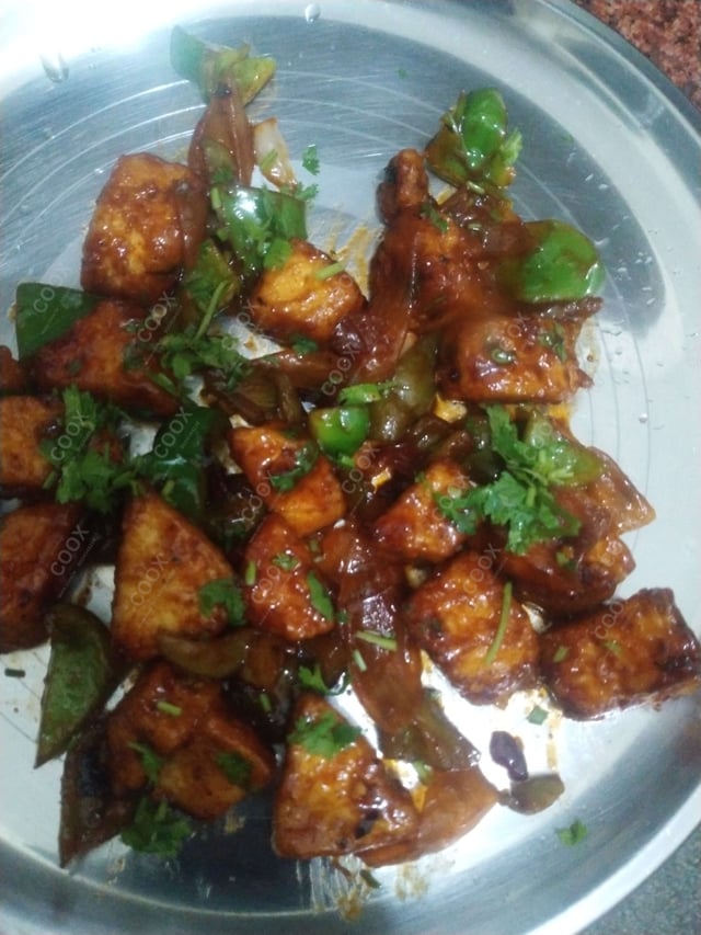 Delicious Chilli Paneer (Dry) prepared by COOX