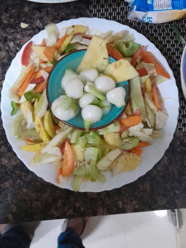 Delicious Salad, Papad prepared by COOX