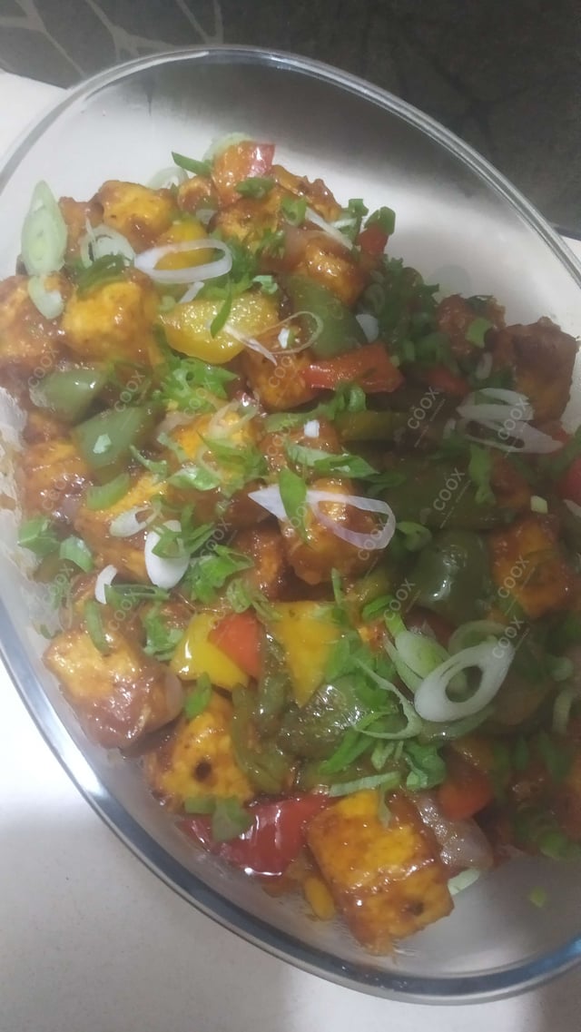 Delicious Chilly Paneer (Dry) prepared by COOX