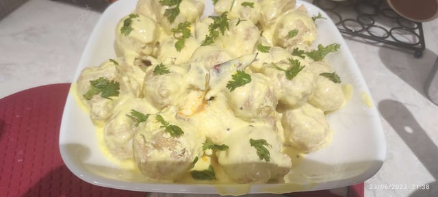 Delicious Dahi Bhalla prepared by COOX