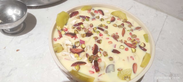 Delicious Fruit Custard prepared by COOX