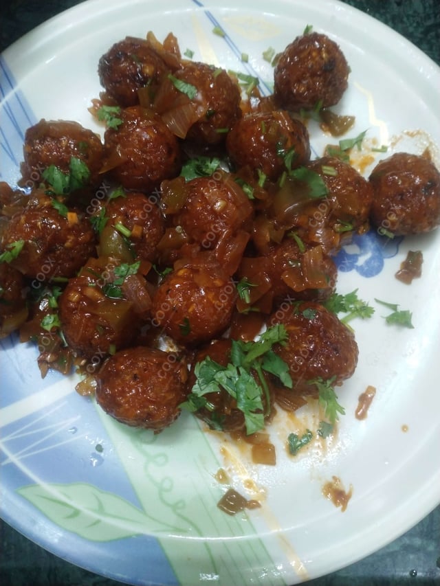 Delicious Veg Manchurian (Dry) prepared by COOX