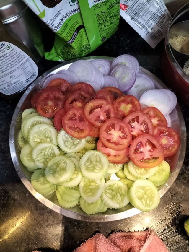 Delicious Salad, Papad prepared by COOX