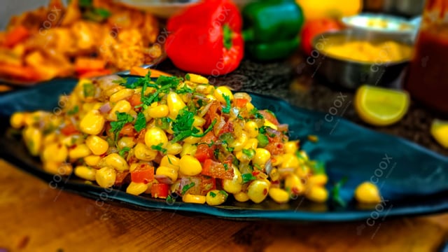 Delicious Corn Chaat prepared by COOX