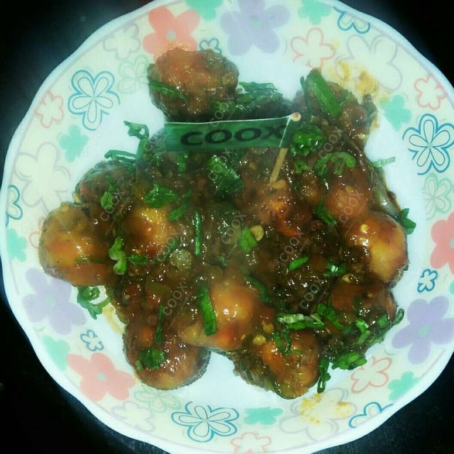 Delicious Veg Manchurian (Dry) prepared by COOX