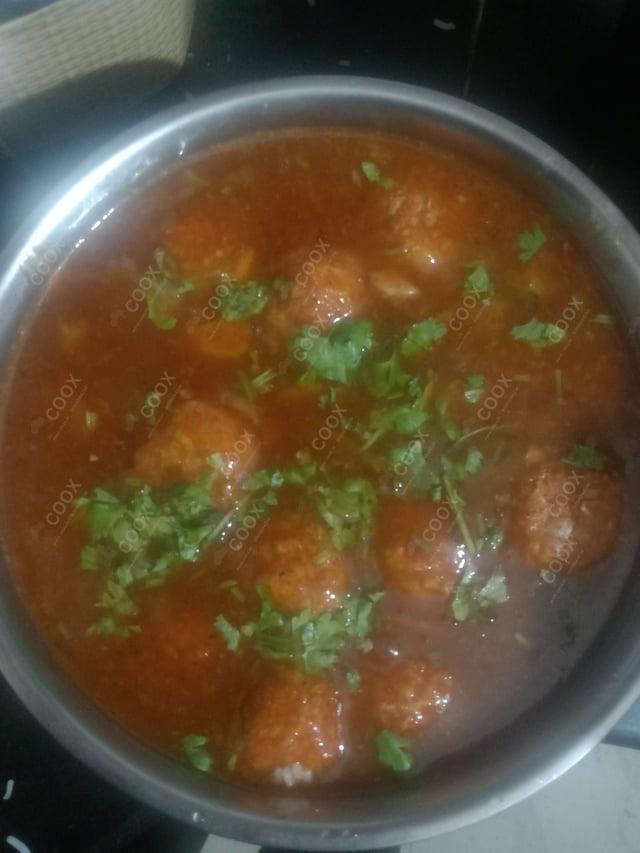 Delicious Veg Manchurian (Gravy) prepared by COOX