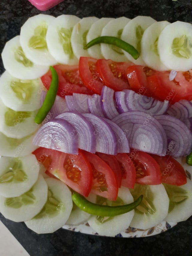 Delicious Salad, Papad prepared by COOX