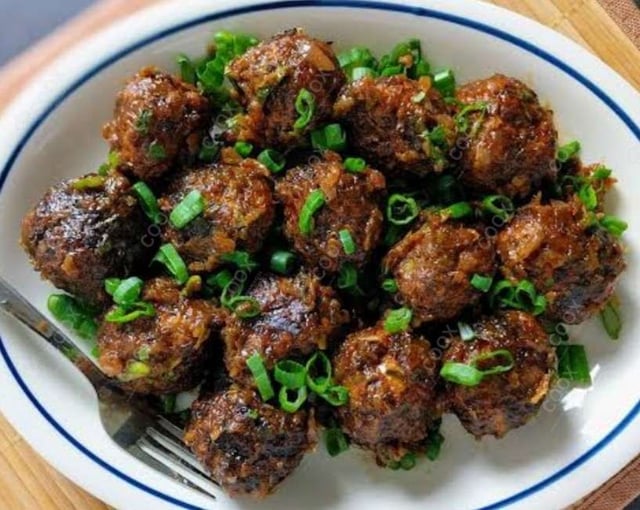 Delicious Veg Manchurian (Dry) prepared by COOX