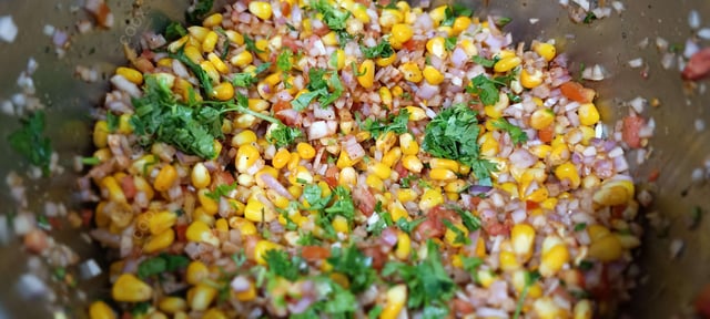 Delicious Corn Chaat prepared by COOX