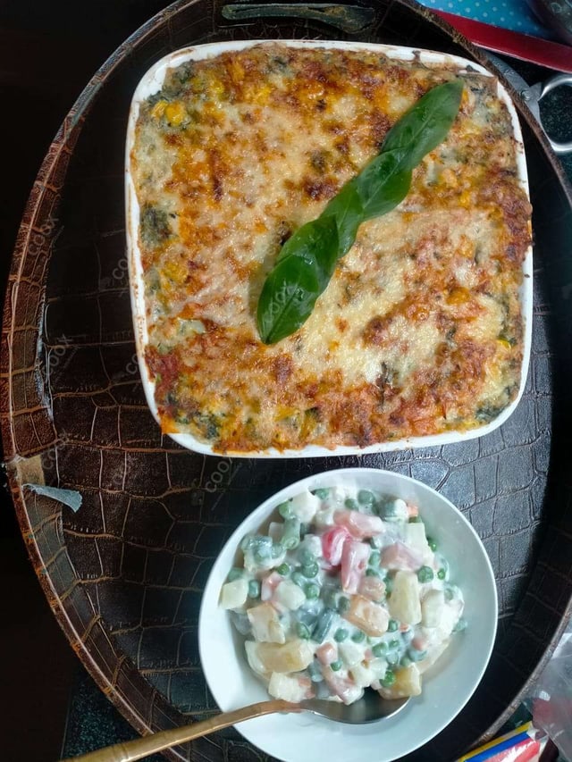 Delicious Veg Lasagna prepared by COOX