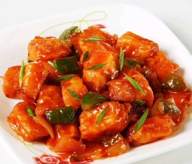 Delicious Chilli Paneer (Dry) prepared by COOX