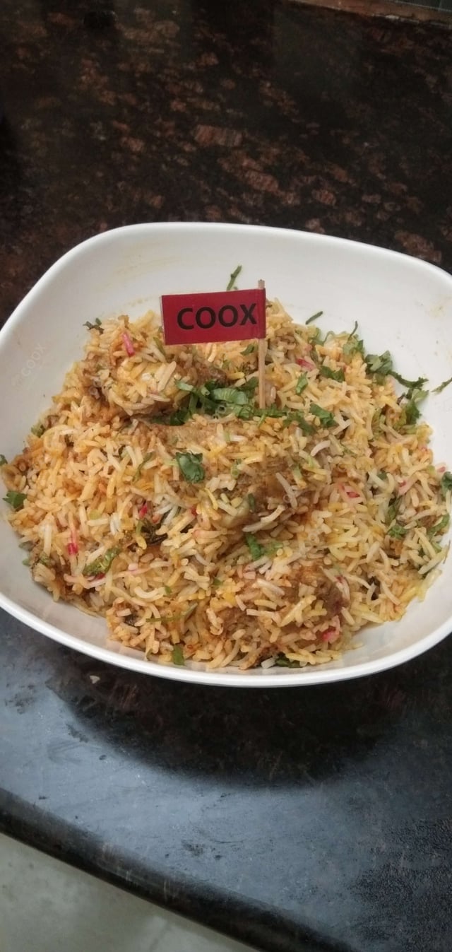 Delicious Chicken Biryani prepared by COOX