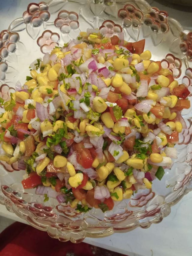 Delicious Corn Chaat prepared by COOX