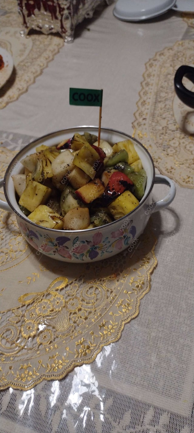 Delicious Grilled Fruit Chaat prepared by COOX