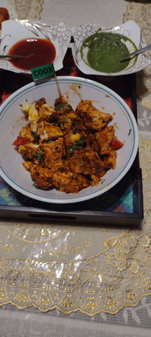 Delicious Paneer Tikka prepared by COOX