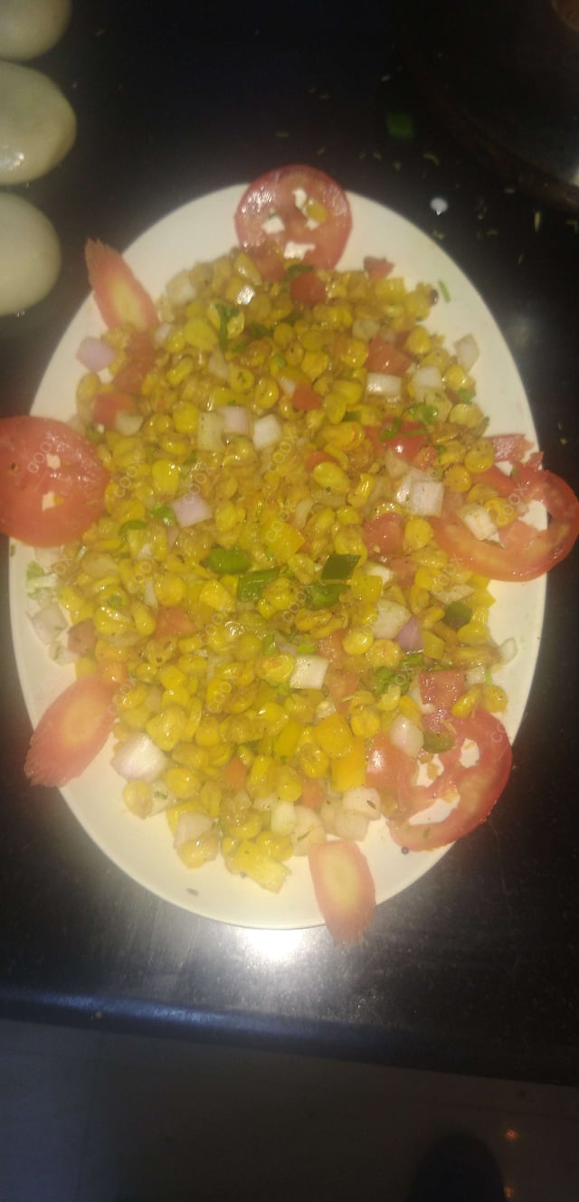 Delicious Corn Chaat prepared by COOX