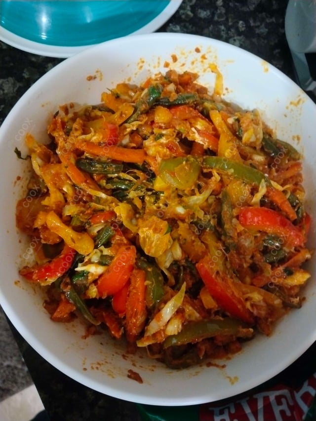 Delicious Veg Jalfrezi prepared by COOX