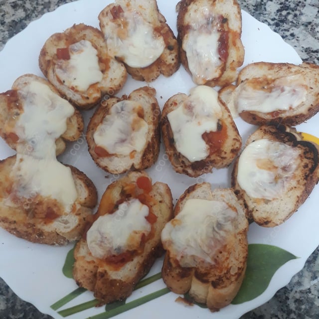 Delicious Tomato Mushroom Bruschetta prepared by COOX