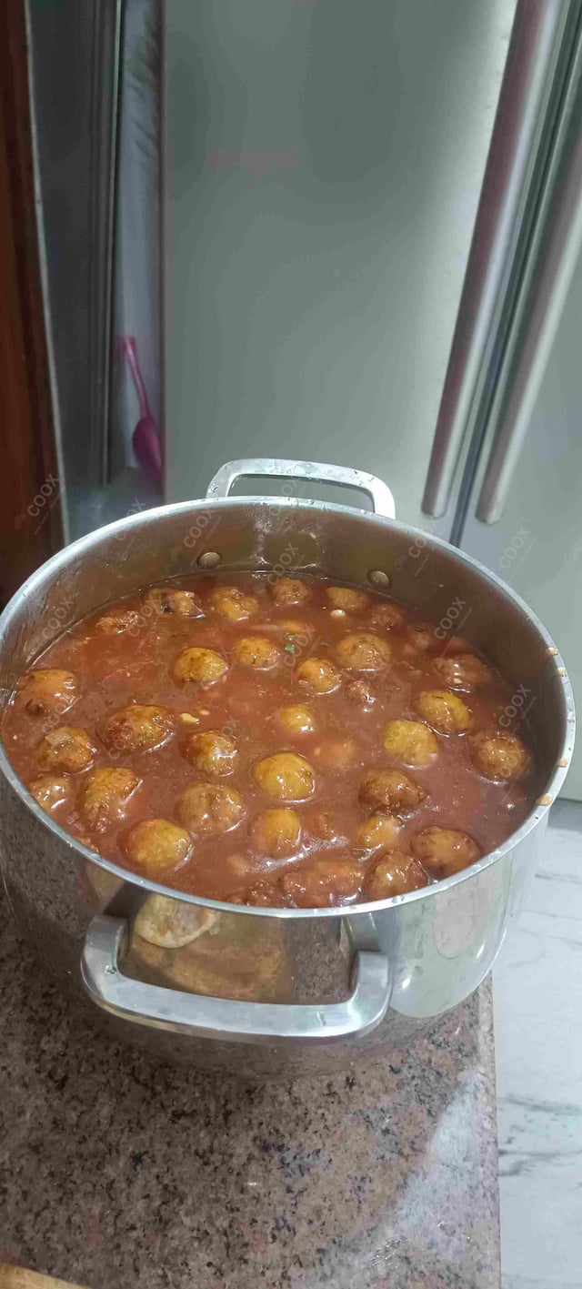 Delicious Veg Manchurian (Gravy) prepared by COOX