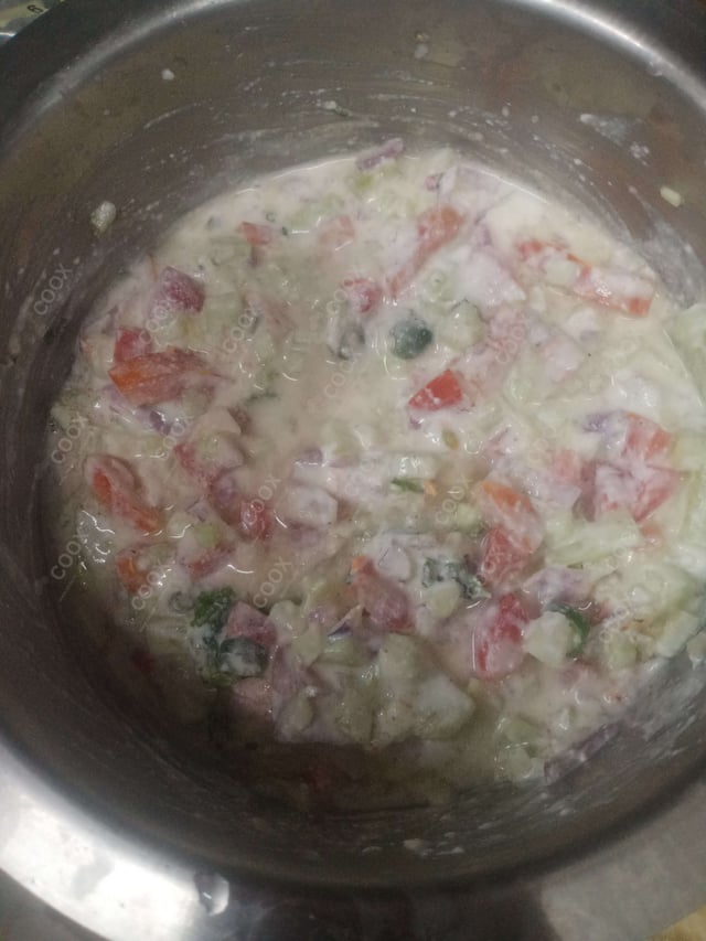 Delicious Mix Veg Raita prepared by COOX