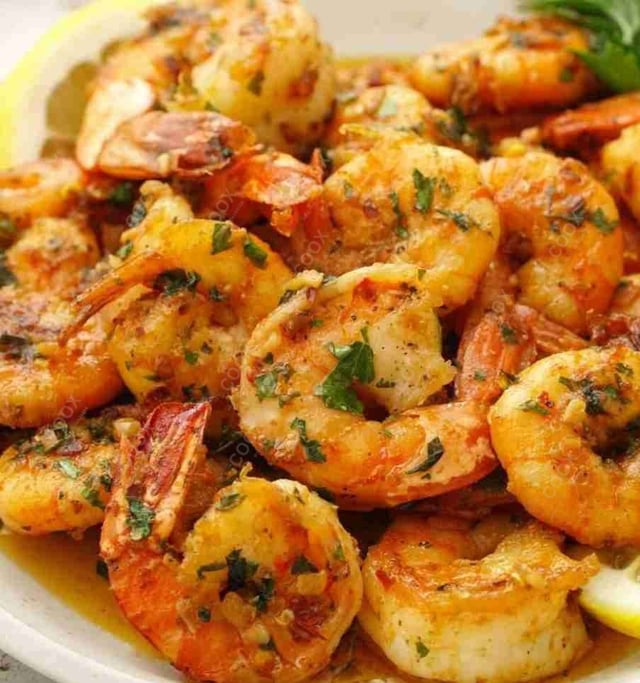 Delicious Butter Garlic Prawns prepared by COOX